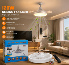 Load image into Gallery viewer, REJTETT VENTILÁTORRAL ELLÁTOTT LÁMPA  FAN-120W