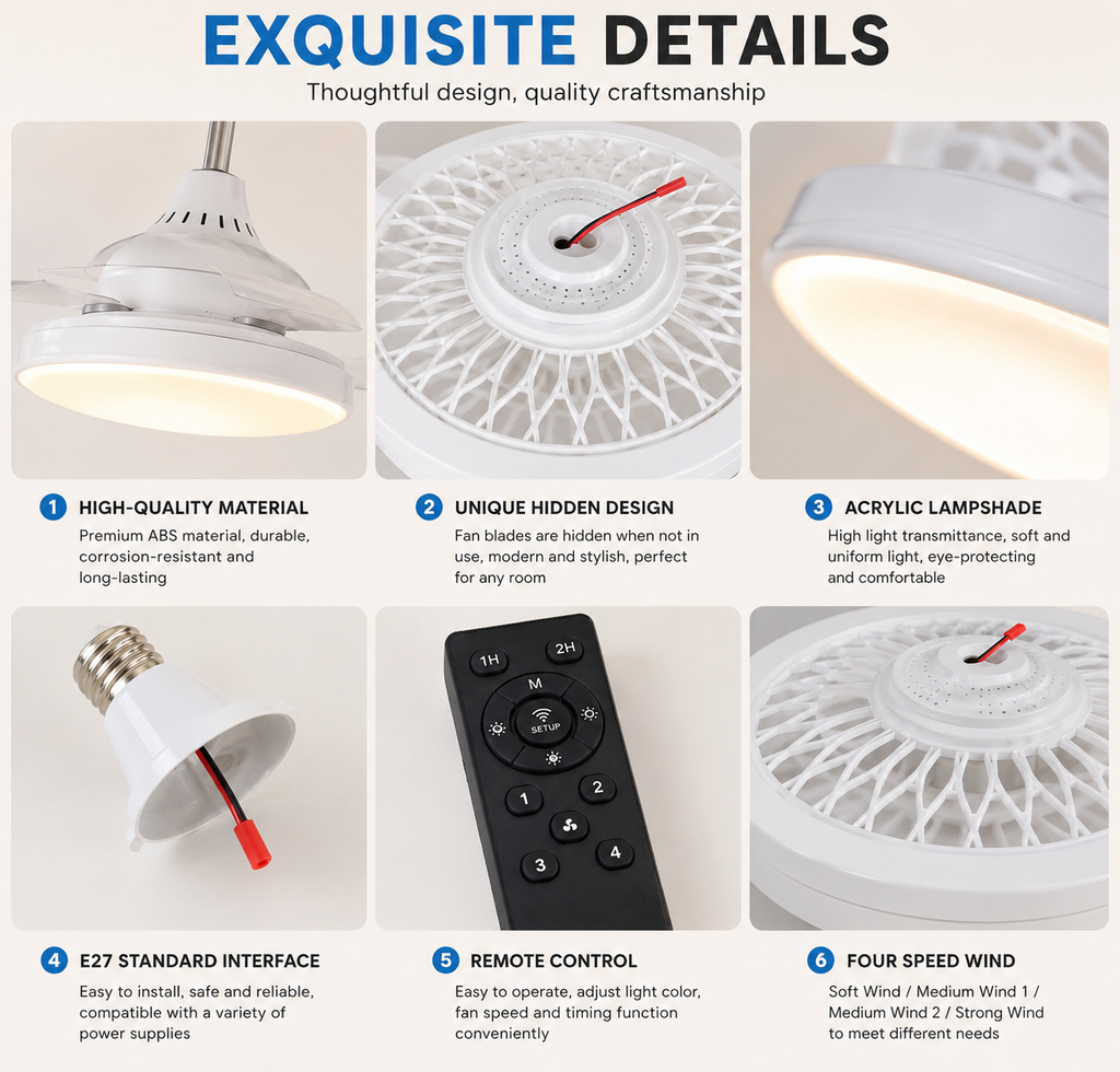 REJTETT VENTILÁTORRAL ELLÁTOTT LÁMPA  FAN-120W