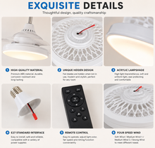 Load image into Gallery viewer, REJTETT VENTILÁTORRAL ELLÁTOTT LÁMPA  FAN-120W