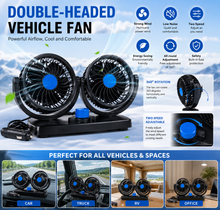 Kép betöltése a Galéria nézőbe, KÉTFEJŰ JÁRMŰVES VENTILÁTOR  HX-T303
