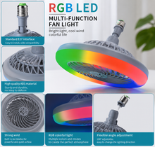 Load image into Gallery viewer, RGB LED TÖBBFUNKCIÓS VENTILÁTOR LÁMPA  30W