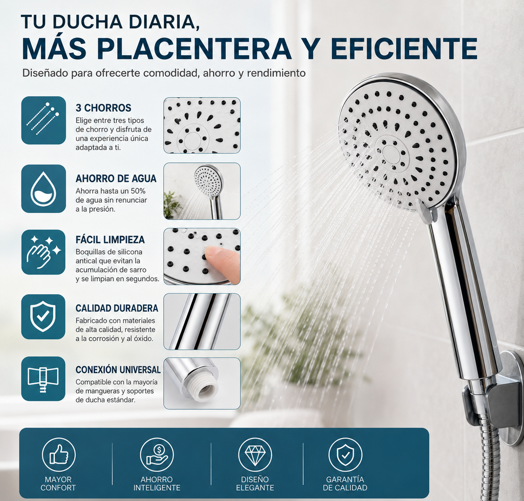 3 FUNKCIÓVAL ZUHANYFEJ  CDZ94897