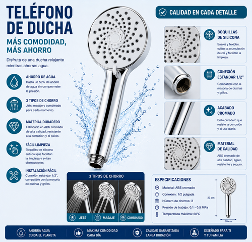 3 FUNKCIÓVAL ZUHANYFEJ  CDZ96334