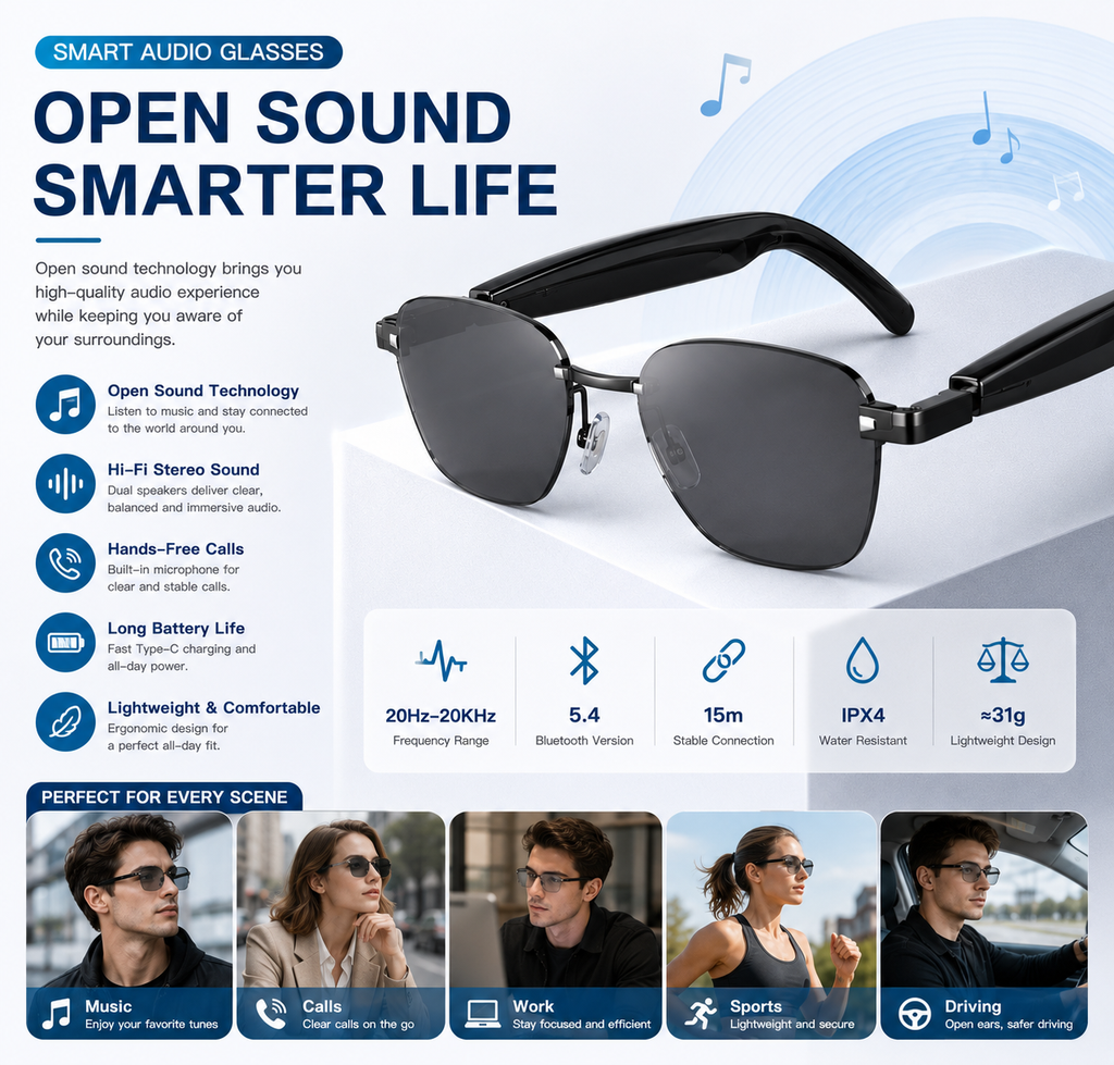 OKOS AUDIO SZEMÜVEGEK  SAG1