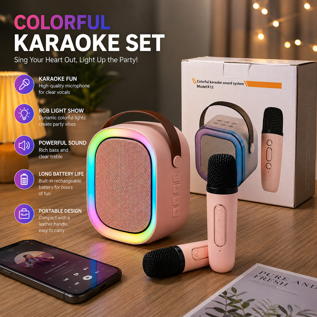 SZÍNES KARAOKE HANGRENDSZER  K12