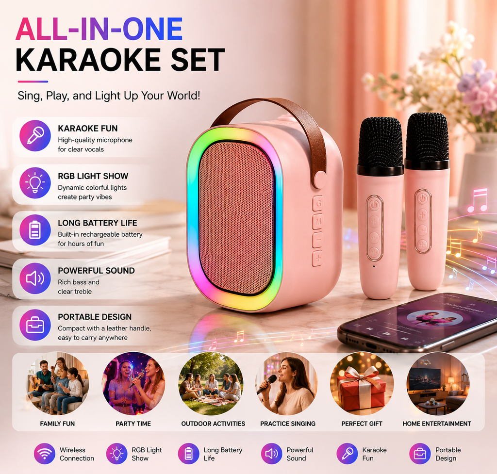 SZÍNES KARAOKE HANGRENDSZER  K12