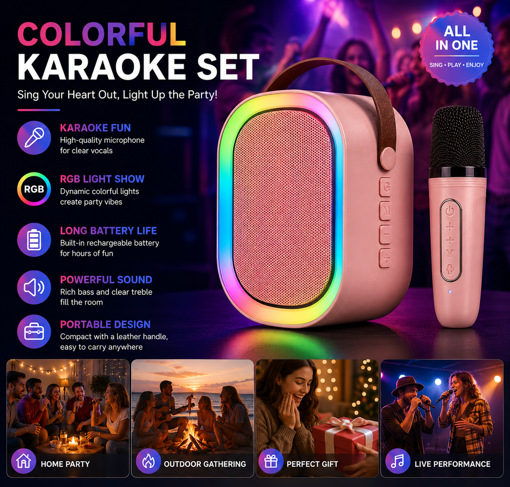SZÍNES KARAOKE HANGRENDSZER  K7